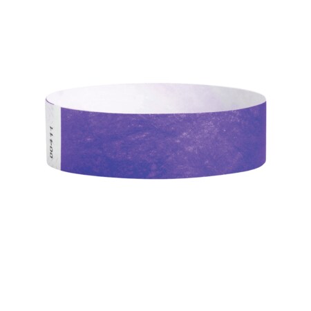 Nevs Wristband - Tyvek - Adult Blank 3/4" x 10" Purple WB-0015